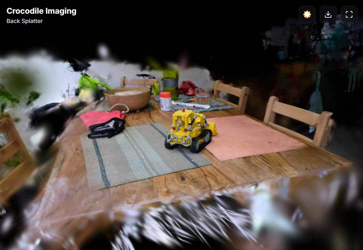 Gaussian Splat Hosting 3D Viewer Interface